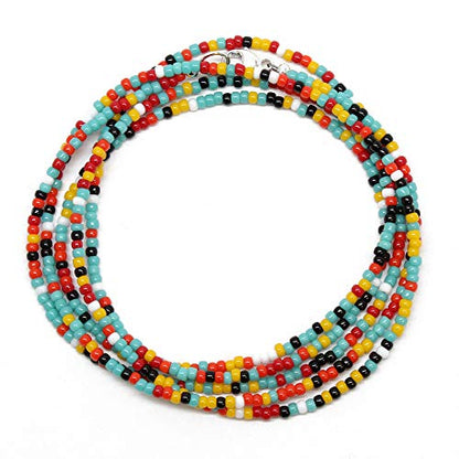 Kathy Bankston Handmade Southwestern Seed Bead Necklace, Thin 1.5mm Single Strand