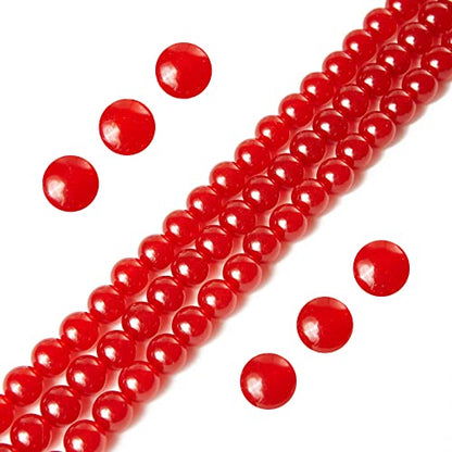 100pcs 6mm Carnelian Beads Natural Gemstone Beads Round Loose Beads for Jewelry Making - color: Carnelian, size: 6mm