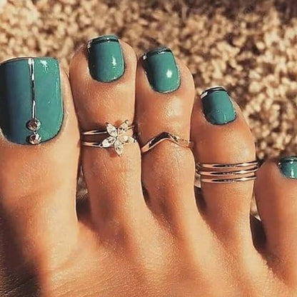 925 Sterling Silver Open Cuff Toe Ring for Women Adjustable Pinky Ring Band Size 2-4… - color: Style B