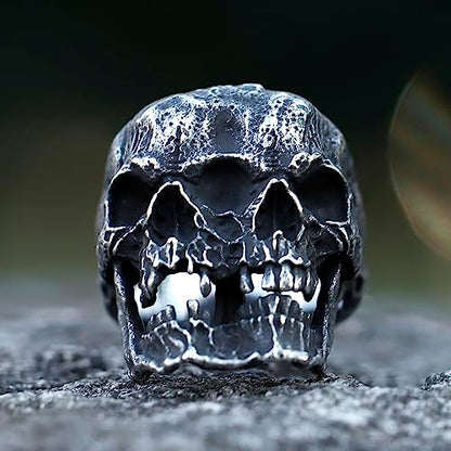 2023 Skull Ring Cool Evil Death Punk Rock Stainless Steel Rings Aly Style Jewelry - style: R1023