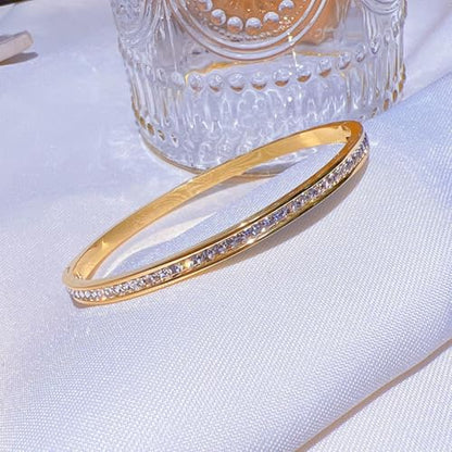 18K Gold Bangle Bracelets for Women 925 Sterling Silver Bracelets Bracelets Adjustable Boho Bracelets Stackble Cuff Bangle Bracelets for Men Women Chunky Gold Bangle Open Cuff Bracelets Christmas Gift - color: Bracelets-19