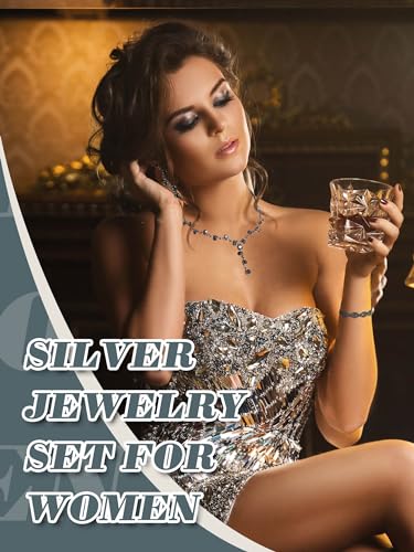 Henoyso 5 Pcs Purse Rhinestone Jewelry Set Prom Jewelry Rhinestone Clutch Purse Necklace Earrings Bracelets for Women Bride - color: Black