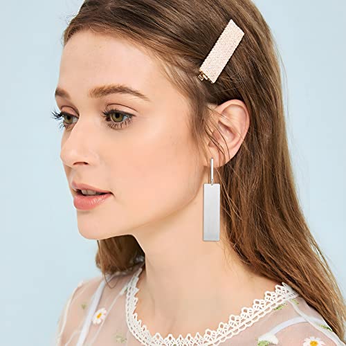 Gold Drop Dangle Earrings Long Geometric Dangle Earrings for Women Statement Jewelry Gifts - color: Dangle B Silver