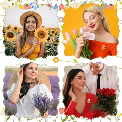 Tondiamo 24/54 Pcs Flower Alloy Enamel Pins Floral Brooch Lapel Pin for Spring Birthday Party Favor Women Jewelry Gift - style: Wildflower