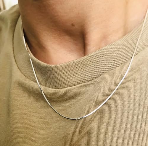 925 Sterling Silver Italian Snake Chain Necklace - Secure Lobster Clasp, Perfect for Layering - Durable Necklace & Bracelet Chains for Everyday & Special Occasions - size: 20, style: 1.2