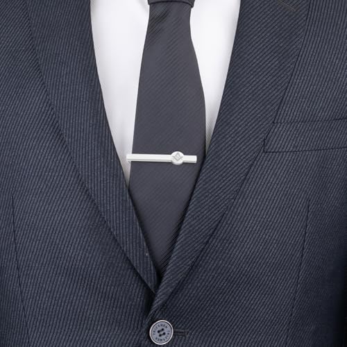 Tie Clips for Men 3Pcs Tie Bar Clip Set Personalized Gifts Suitable for Wedding Anniversary Business - style: 3pcs Freemason