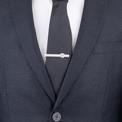 Tie Clips for Men 3Pcs Tie Bar Clip Set Personalized Gifts Suitable for Wedding Anniversary Business - style: 3pcs Freemason