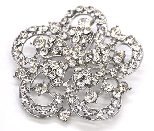 Belagio Enterprises 2 1/2-Inch Rhinestone Brooch | BW-171-182 - size: 2-1/2-Inch, style: BW-146