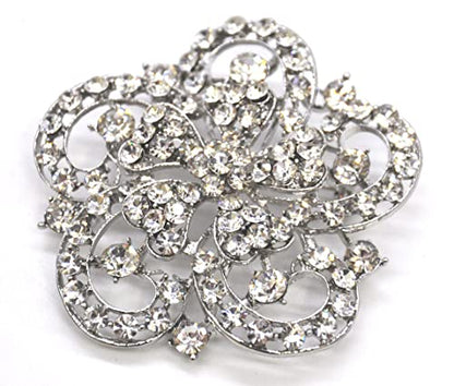 Belagio Enterprises 2 1/2-Inch Rhinestone Brooch | BW-171-182 - size: 2-1/2-Inch, style: BW-146