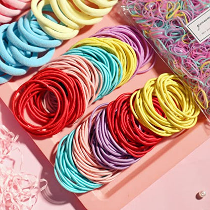 YANRONG 1159PCS Hair Accessories for Woman Set Seamless Ponytail Holders Variety Hair Scrunchies Hair Bands Scrunchy Hair Ties For Thick and Curly (Multicolour) - color: Multicolour