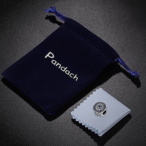 Pandach 925 Sterling Silver Charms Beads for Bracelets and Necklaces Butterfly and Headphones Pendants Clover Charms Jewelry Gift for Women - style: Classic Blue Eye