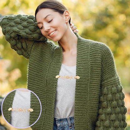 4pcs Pearl Dress Clips 4 Style Back Cinch Clips Set Vintage Sweater Pearl Brooch Dress Shirt Ties for Women Sweater Cardigan