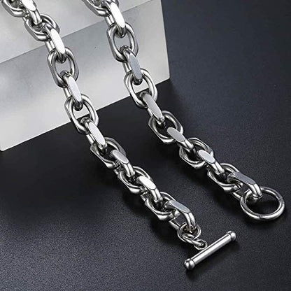 Trendsmax Mens Womens Stainless Steel Necklace Cable Rolo Link Chain 18-26 inch - size: 20inch