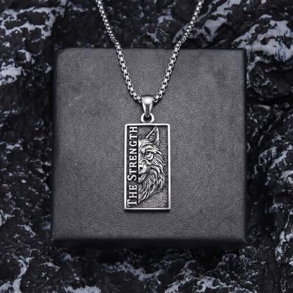 YAFEINI Cat Tarot Necklace 925 Sterling Silver Cat Tarot Pendant Necklace Jewelry Gifts for Women - style: Wolf