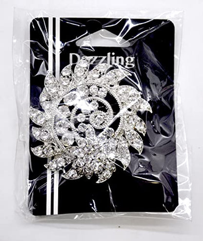 Belagio Enterprises 2 1/2-Inch Rhinestone Brooch | BW-171-182 - size: 2-1/2-Inch, style: BW-137