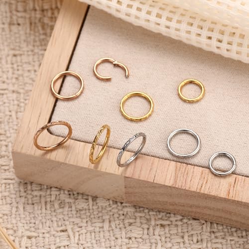 PEAKLINK 16G Arrow Nose Hoop Ring Conch Helix Cartilage Earring Hinged Segment Seamless Clicker Ring Surgical Steel Septum Jewelry Rook Daith Lip Tragus Piercing Jewelry for Women Men - color: Side Arrow,Gold