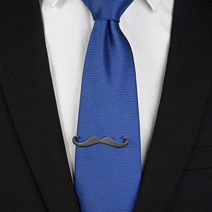 HAWSON 2 inch/ 2.2 inch Tie Clip for Men, Novelty Tie Bar Clip for Men and Boys, Interesting Tie Clip for Party - color: Black Beard