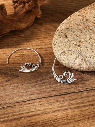 Retro Exaggerated Drop Earrings Personality Vintage Carved Dangle Earrings Daily Accessories Party Valentine's Day Jewelry Gifts for Women - style: Retro Style 14