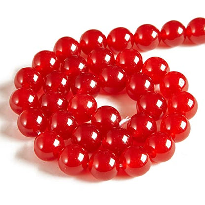 100pcs 6mm Carnelian Beads Natural Gemstone Beads Round Loose Beads for Jewelry Making - color: Carnelian, size: 6mm