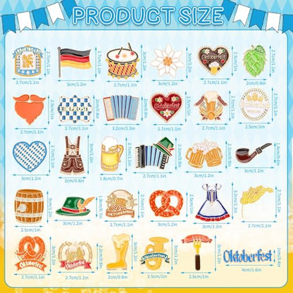 SANNIX 60Pcs Oktoberfest Pins, Bavarian Label Pins for Backpacks, 30 Styles | Beer Festival Brooch, Oktoberfest Party Favors, Badges for Clothes Bags Hats Accessories - style: Oktoberfest Pins