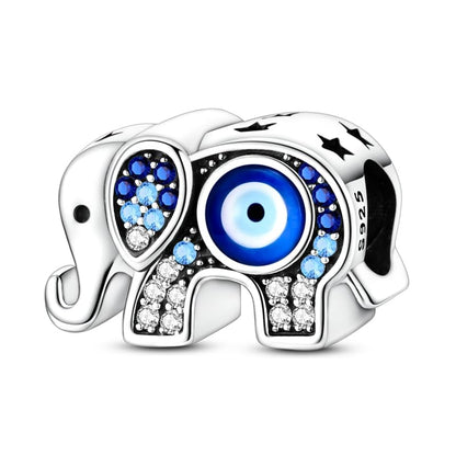 Charm for Bracelets and Necklaces, Heart Animals 925 Sterling Silver Bead Celestial Sun Moon Star Charms Jewelry Gift for Women Girls - color: Elephant Charm
