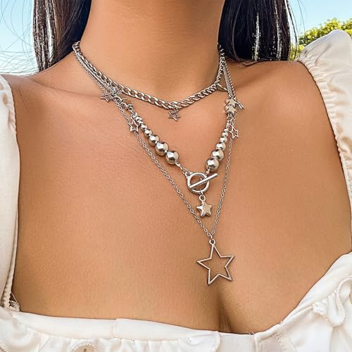 NEWITIN 15 Pieces Gold Bohemian Jewelry Set for Women Turquoise Jewelry Set | Costume Gold Jewelry, Western Jewelry, Belt Chain Necklaces Bracelets Rings Earrings Set for Women Party Daily, Women Gifts - color: Silver