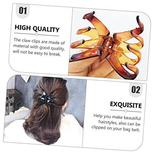 Octopus Hair Clip Set 9pcs Claw Hair Clips for Women Non-slip for Prom Party Wedding