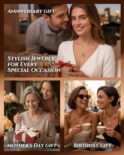 CDE S925 Silver Engraved Forever Love Heart Birthstone Necklaces for Women | 5A CZ,Hypoallergenic,Nickel-Free & Lead-Free Pendant,Anniversary Christmas Wedding Birthday Gift for Wife Girlfriend - color: 02-Feb, style: Rose Gold Plated