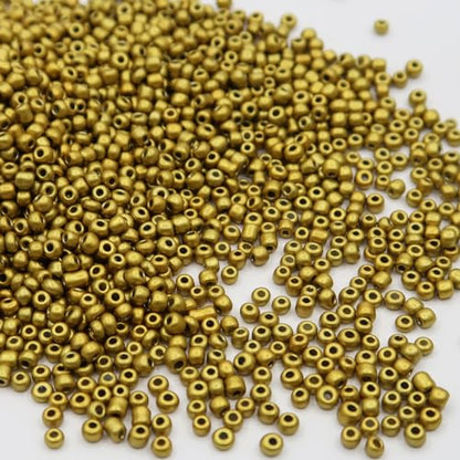 Gold 12/0 Glass Seed Beads, 11000pcs Small Pony Bulk 2mm Glass Loose Spacer Beads for Friendship Bracelet Necklace Earring Jewelry Making DIY Craft - color: Gold, size: 2mm - 11000Pcs