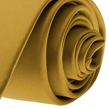 K. Alexander Skinny Ties - Multiple Solid Colors - Classic 2" width - color: Honey Gold