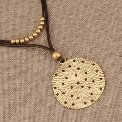 Chunky Pendant Necklace for Women Vintage Boho Necklaces Choker Layered Statement Necklaces Bohemian Jewlery Gifts - style: Boho Vintage Necklaces Women