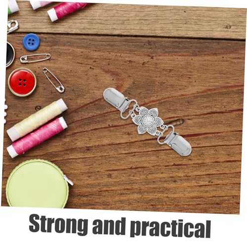 COLLBATH 2pcs Elegant Retro Cardigan Sweater Shawl Clips Women's Scarf Buckle Secure Collar Chain Clips