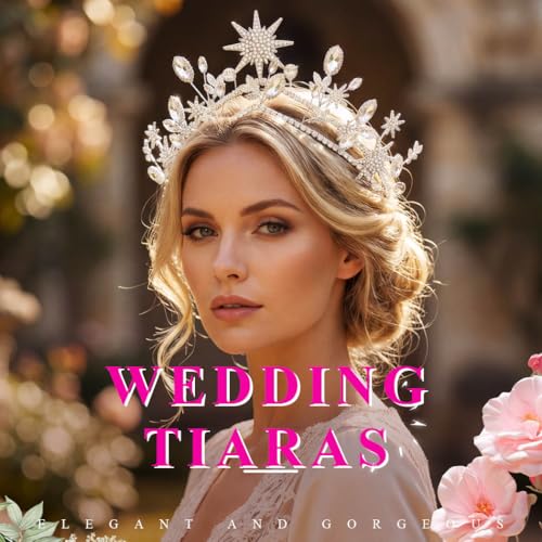 Star Crown Silver Wedding Headband Rhinestone Celestial Tiara Goddess Headpiece Bridal Hair Accessories for Women