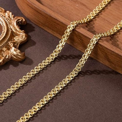 14K Gold Necklace for Women Chunky Cuban Link Chain for Men | 14K Gold Chain for Men Gold Necklace for Women Gold Chain for Men Double Layer Chunky Cuban Link Chains for Mens 16-24IN - style: Length 20 Inches