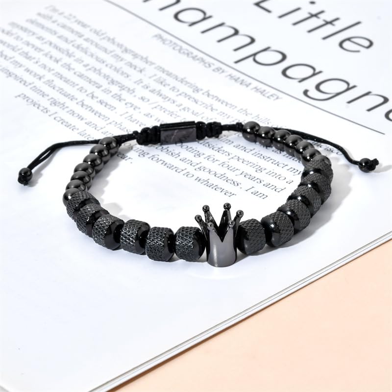 Vintage Stackable Bead Bracelet Set For Men Women Handmade Bohemian Style Multilayer Adjustable Elastic Bead Bracelet Fashion Punk Jewerly Gift - style: Style 9