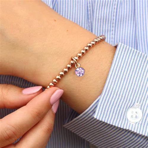 BetterJonny 260pcs Charms for Jewelry Making, 60pcs Gold Crystal Birthstone Charms Beads with 100 Lobster Clasps and 100 Jump Ring for Necklace Bracelet Earring - color: （#A）Gold Round