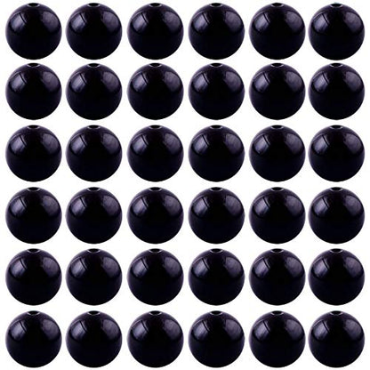 Natural Stone Beads 100pcs 8mm Black Obsidian Round Genuine Real Stone Beading Loose Gemstone Hole Size 1mm DIY Charm Smooth Beads for Bracelet Necklae Earrings Jewelry Making (Black Obsidian, 68mm) - color: Black Obsidian, size: 8mm