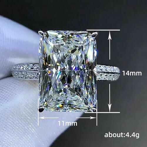 Gorgeous Cubic Zirconia Crystal Wedding Band Jewelry Female Engagement Ring | Proposal, Promise, Bridal Party, Bridesmaid, Romantic Date Night, Honeymoon, Eternity - color: silver color