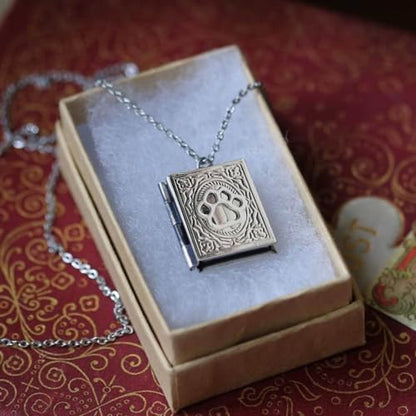 Unique Gothic Pendant Neckchains Charm Individualized Book Locket Pendant Necklace Jewelry for Daily Wear Dates Parties - color: Style 1599