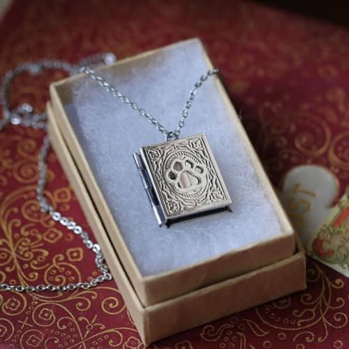 unique Gothic pendant necklace, stylish and personalized book-shaped locket pendant necklace, suitable for daily wear, dating parties - color: Style 1595