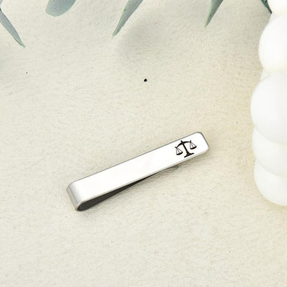 Mens Airplane Tie Clip for Boyfriend Husband Son Flight Attendant Accessories for Men - style: Silver Lawyer