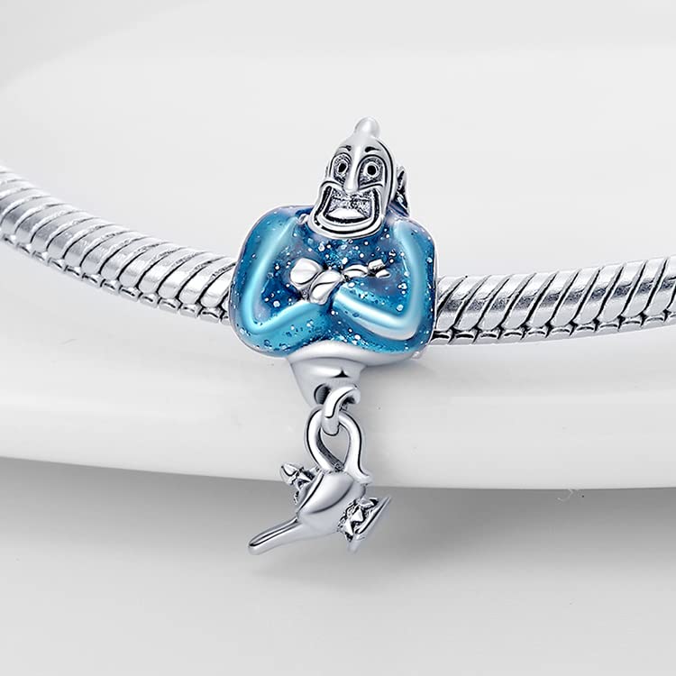 LIGHTDOG 925 Sterling Silver Charms for Bracelets Necklaces Dangle Pendants Beads Charms Fits Pandora Charms Bracelets Jewelry Holidays Gift for Women - style: Cartoon characters and teapots Charm