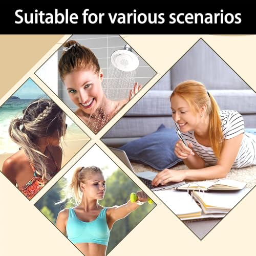 8 Pcs Spiral Hair Ties No Damage Creaseless Phone Cord Coil Scrunchies for Thick Hair Plastic Curly Ponytail Holders for Women, Girls and Teens Invisibobble Elastic Teleties women Bands