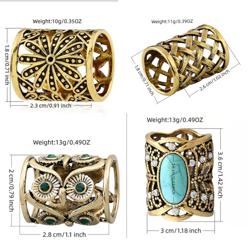 SYWDUDUCLT Scarf Ring for Women's Shawl, Silk Neckerchief, Tshirt, Gold/Sivler, S/M/L, 2 Pcs - style: Vintage-Gold