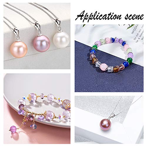 UNICRAFTALE 100pcs Stainless Steel Screw Eye Pin Peg Bails Cup Pearl Peg Bails Pin Pendants Small Pin Eye Screws Connectors Pendants Clasps Hooks for Half Drilled Beads Jewelry Earring Making 8mm Long - color: Stainless Steel Color-Flower