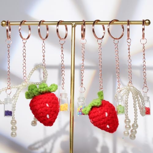 Teenitor 524PCS Key Chain Making Kit, Keychain Making Supplies Rose Gold Keychain Craft Supplies Key Chain Clips, Key Rings and Jump Rings for Jewelry Lanyard - color: Rose Gold