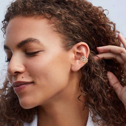 BENEIGE Ear Cuff Non Piercing 14K Gold Plated Ear Cuff Earrings for Women Clip On Cartilage Earring Jewelry for Women - style: Flower