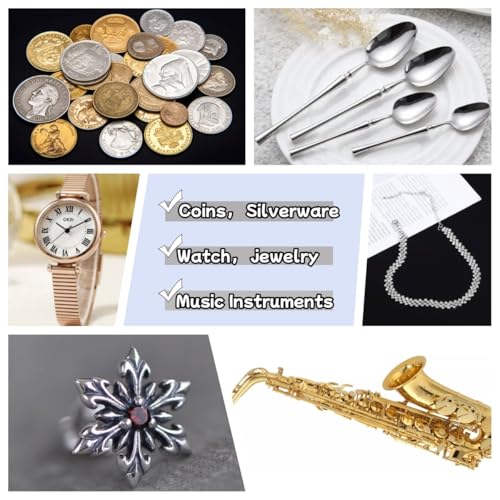 3PCS Silver Polishing Cloth, 11'' x 14'' X-Large PremiumJewelry Cleaning Cloth, Suitable for Gold, Diamonds, Silverware, Platinum, Gemstones & Other Precious Metal Jewelry, Coins