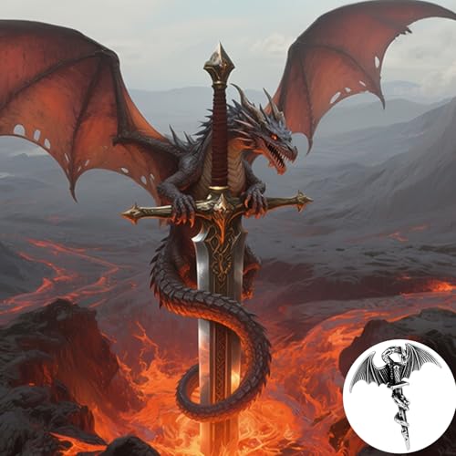 Stainless Steel Gothic Y2K Punk Rock Emo Biker Pendant Necklace | Cosplay Vintage Viking Alt Edgy Fashion Charm Necklace Jewelry for Men Women Active Daily Wear - style: Winged Dragon Sword