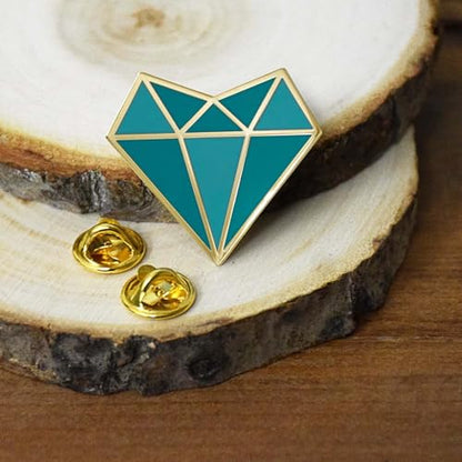 Inspirational Enamel Pin by LifeBeats | Cute Pin for Clothes, Jackets, Hats, Bags, and Lanyards | Hat Pin Comes with a Greeting Card | Lapel Pin with Sturdy Backing - style: Self Love Heart